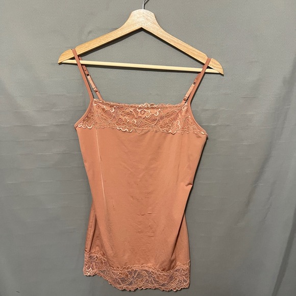 Maurice's Women's Blush Cami Top with Lace Trim Y2K 90s Style Size Small‎ - Picture 3 of 6